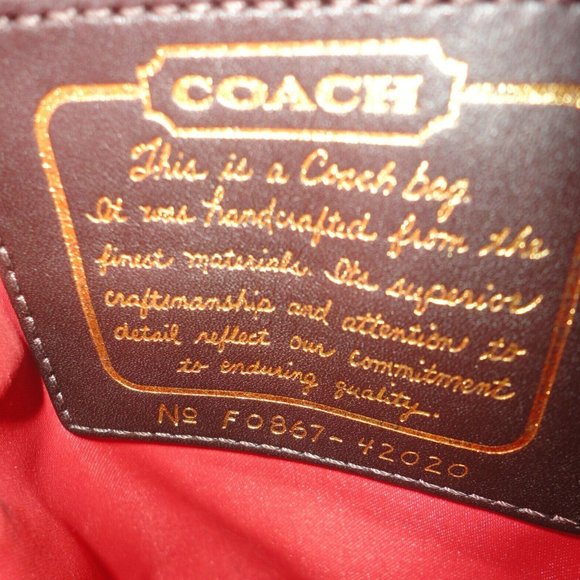 COACH Messenger Metallic Gold Sparkle Logo Crossbody Canvas Purse - Picture 6 of 8